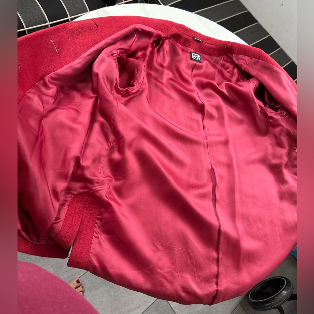 Cinzia Rocca Icons italian  Red Pea Coats - Picture 9 of 14